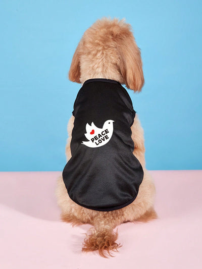 This fashionable vest is perfect for keeping your furry friend cool during the summer months. Featuring a stylish letter print design, this lightweight vest is suitable for dogs and cats of all breeds. Keep your pet comfortable and stylish with this must-have summer accessory.