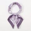 Chic and Versatile: One Simple Printed 70s Satin Square Scarf - A Must-Have Fashion Accessory for Spring