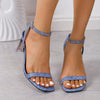 Stylish Crystal High Heel Sandals: Elevate Your Casual Look with Elegance