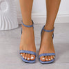 Stylish Crystal High Heel Sandals: Elevate Your Casual Look with Elegance