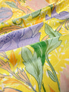 Luxurious Tropical Leaf Print Square Scarf: For the Elegant Woman