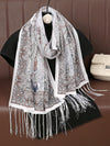 Stylish Floral Tassel Lace Shawl: The Perfect Everyday Accessory