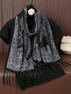 Stylish Floral Tassel Lace Shawl: The Perfect Everyday Accessory