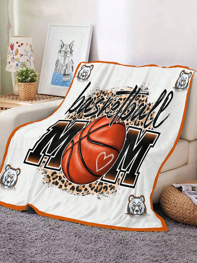 Basketball Flannel Blanket: High Definition Printing, Ultra-Soft, Suitable for All People