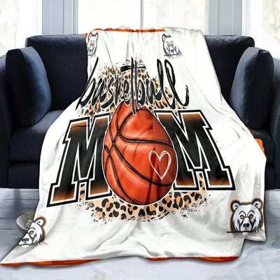 Basketball Flannel Blanket: High Definition Printing, Ultra-Soft, Suitable for All People