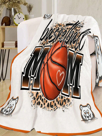 Basketball Flannel Blanket: High Definition Printing, Ultra-Soft, Suitable for All People