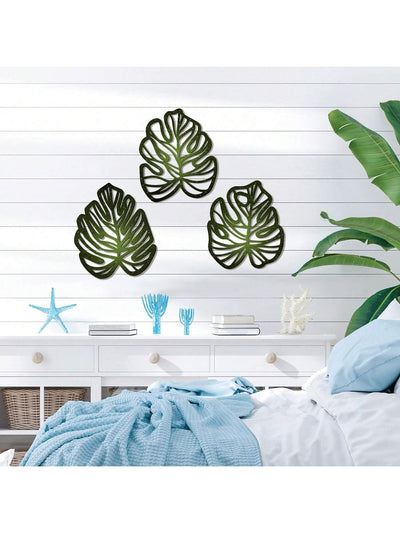 Retro Tropical Palm Leaf Wooden Wall Art: A Foliage-inspired Home Decor