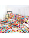 Vibrant Multicolor 3-Piece King-Size Bedding Set - Soft & Breathable Duvet Cover with Pillowcases