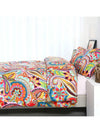 Vibrant Multicolor 3-Piece King-Size Bedding Set - Soft & Breathable Duvet Cover with Pillowcases