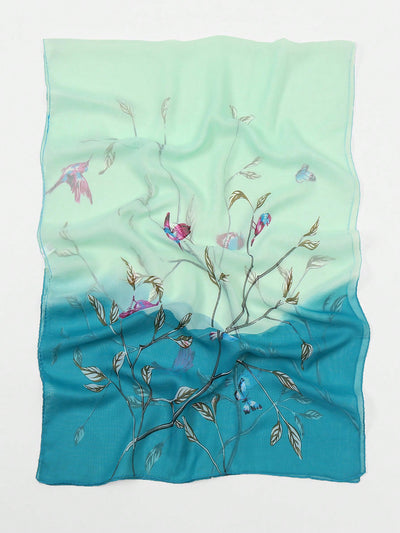 Chic Chiffon: New Spring Collection Silk Scarf - Lightweight Mid-Size for Everyday Use