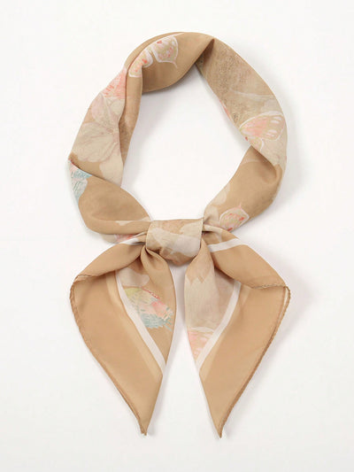 Versatile and Chic: The Simple Printed Small Square Scarf for Women