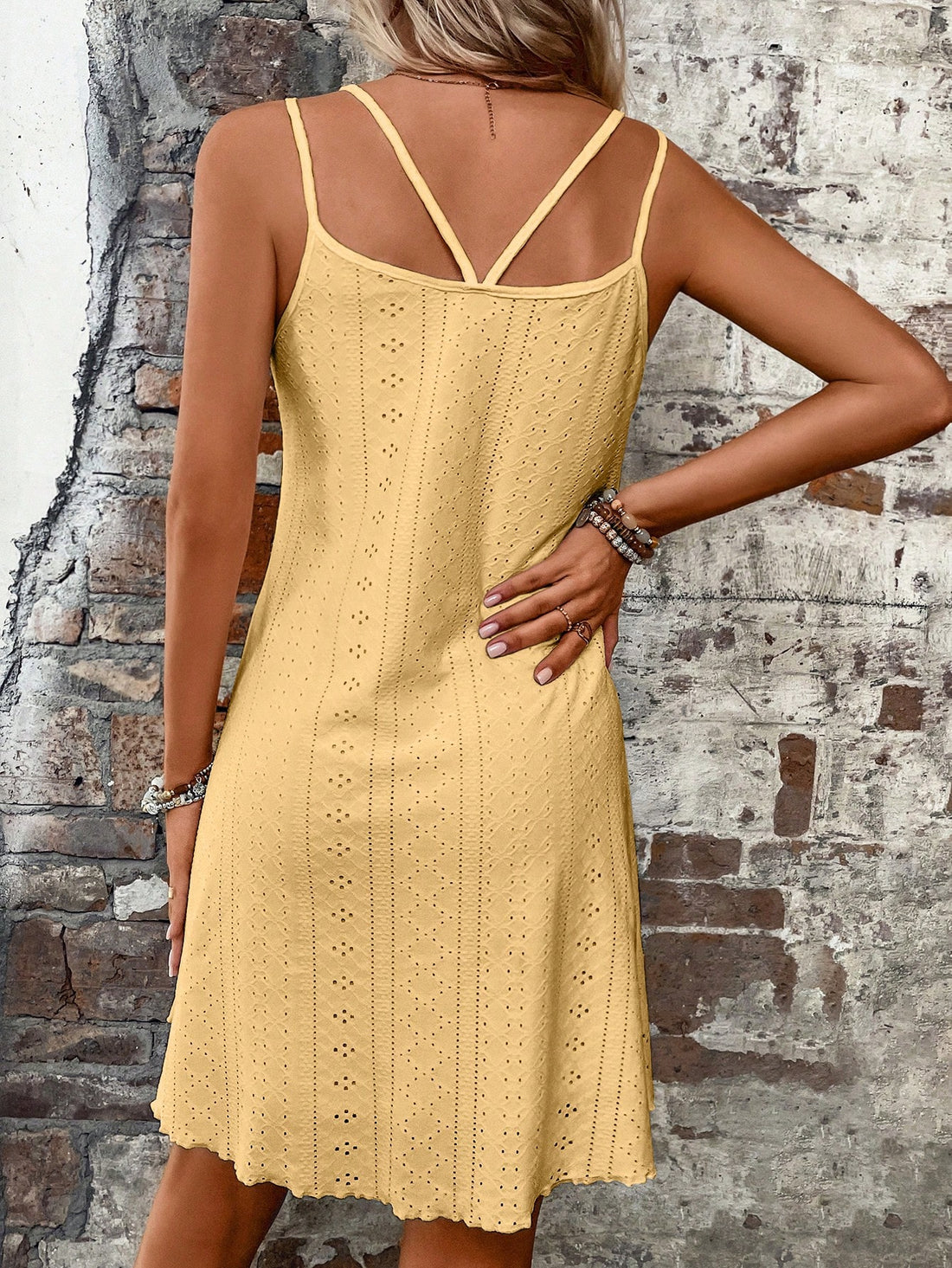 Get ready to effortlessly elevate your vacation style game with our Vacay-Ready Hollow Out Embroidered Dress from Effortless Elegance. This dress features intricate embroidery and a unique hollow out design, perfect for making a statement on your next getaway. Leave your worries behind and embrace the effortless elegance of this must-have vacation dress.