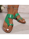 Snake Print Glitter Flat Summer Slippers: Step into Style in 2024