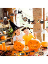 Spooktacular 24-Piece Wooden Halloween Ornament Set - Festive Decor for Your Family Halloween Party