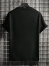 Men's Chic Chess Letter Printed Round Neck T-Shirt for Casual Commuting