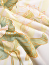 Stylish Bandana Style Silk Scarf with Retro Lotus Flower Print - Perfect for Neck, Head, and Sun Protection