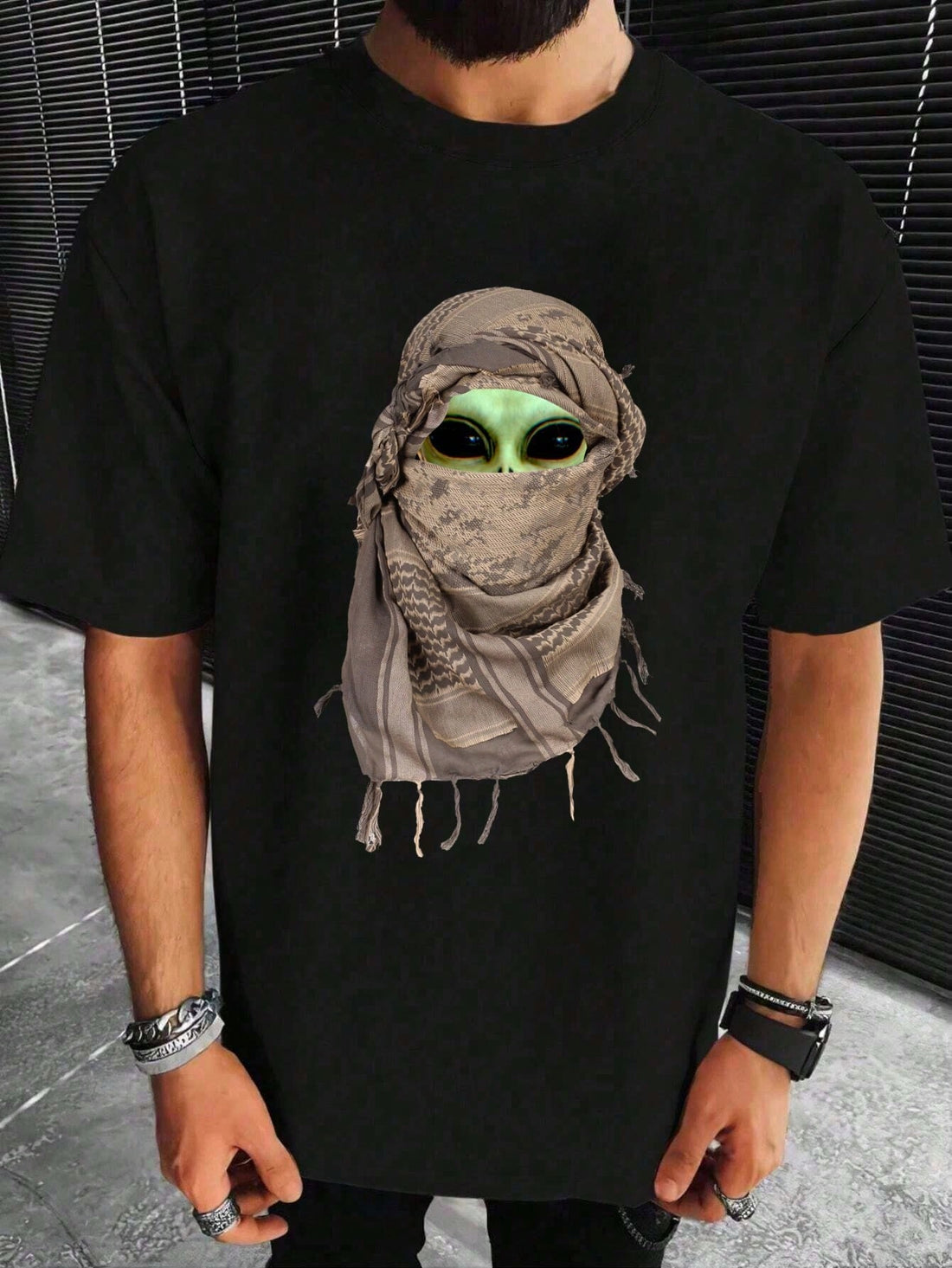 Stay stylish and cool this summer with our Out of this World Men's Alien Printed Casual T-Shirt. This unique tee features an eye-catching alien print, perfect for sci-fi enthusiasts. Made with lightweight and breathable material, it's perfect for staying comfortable in summer.