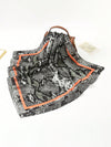 Snakeskin Style: One-Piece Silk Scarf for Fashionable Daily Wear and Accessories