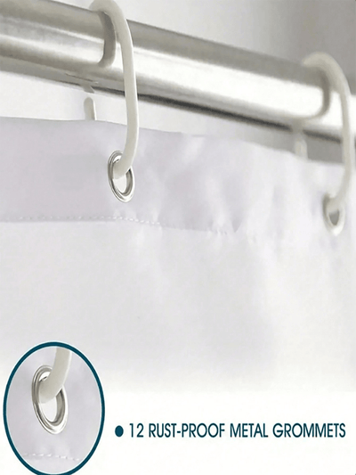 Flamingo Paradise: Waterproof Bathroom Shower Curtain with Hooks