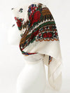Fashionable Multicolored Bandana Scarf: A Golden Foil Print For Stylish Ladies - Perfect Holiday Gift!