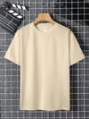 Contemporary Cool: Men's Summer Casual Short Sleeve T-Shirt with Letter Printing