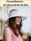 Summer Chic: Breathable Hollow Out Sun Hat for Face Protection and Traveling