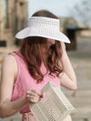 Summer Chic: Breathable Hollow Out Sun Hat for Face Protection and Traveling