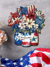 Ideal for showcasing your love for America on Independence Day, the Patriotic Pride American Flag Wooden Door Sign is the perfect addition to your holiday decor. Made from durable wood, this door sign features a bold and vibrant American flag design that will add a touch of patriotism to your home.