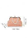 Orange Gradient Print Fabric Handbag: The Perfect Party Accessory