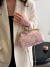 Chic Pink Lace Embroidery Shoulder Bag: The Perfect Accessory for Parties, Weddings, and Special Occasions