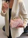 Chic Pink Lace Embroidery Shoulder Bag: The Perfect Accessory for Parties, Weddings, and Special Occasions