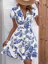 Floral Dreams: Embrace Summer in Style with the Allover Floral Print Puff Sleeve Dress