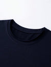 Men's Simple Print Round Neck T-Shirt - Casual Style for Everyday Wear