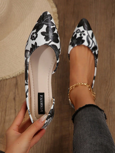 Chic and Charming: Women's Pointed Toe Slip-On Flats for Work, Party, Shopping, and School