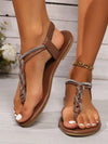 Sun-Kissed Style: Women's Summer 2024 Woven Straw Ribbon Beach Flat Sandals