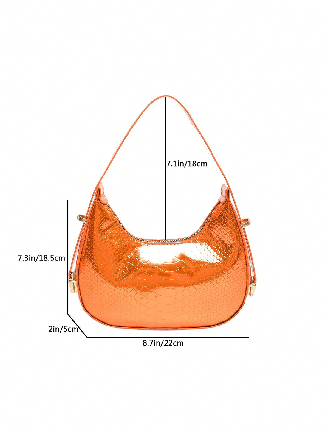 Introducing the Chic Crescent Hobo Bag, your ultimate minimalist must-have. Made with sleek, crescent-shaped design, this bag boasts both style and functionality. Crafted with the finest materials, it's lightweight and spacious, making it the perfect bag for on-the-go fashionistas. Upgrade your wardrobe with this must-have accessory today.