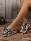 Stylish Leopard Print Wedge Sandals: Perfect for Daily Wear and Outdoor Activities