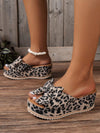 Stylish Leopard Print Wedge Sandals: Perfect for Daily Wear and Outdoor Activities