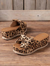 Stylish Leopard Print Wedge Sandals: Perfect for Daily Wear and Outdoor Activities