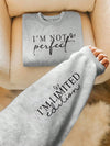 Stay cozy and stylish with our Casual Long Sleeve Sweatshirt, featuring English letter printing. Made for comfort, this sweatshirt is perfect for lounging or everyday wear. Enjoy the soft feel and casual look, while making a statement with the bold letter print. Stay comfortable and fashionable with Cozy Comfort.