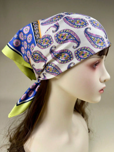 Elegant Floral Paisley Print Bandana: Embrace Your Style