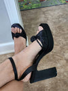 Black Bowknot Platform Sandals: Elevate Your Style for Summer Events