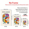 3 Piece Picasso Exhibition Canvas Poster Set - Modern Art Prints for Bedroom, Living Room, and Corridor Wall Décor