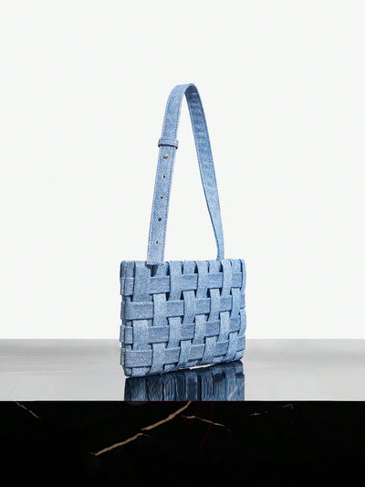 Women's Denim Craft Shoulder Bag: Fashionable and Functional