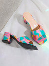 Blooming Beauties: 2024 Fashion Spring/Summer Multicolored Floral High-Heeled Sandals