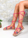 Bohemian Style Colorful Women's Flat Sandals for Summer Holiday Comfort