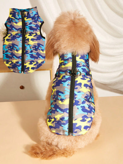 Upgrade your furry friend's winter wardrobe with our Stylish Color Block Camouflage Pet Vest! Designed specifically for Bichon Poodles, this vest not only provides warmth and protection from the cold, but also adds a trendy touch to their style. Made with high quality materials, your pet will stay cozy and fashionable all season long.