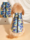 Stylish Color Block Camouflage Dog Vest for Autumn and Winter - Perfect for Bichon Poodles!