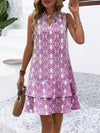 Women's Vacation Style Irregular Floral Printed Sleeveless Dress: Your Perfect Summer Getaway Outfit!