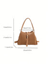 2024 New Arrivals: Cabbage Basket Style Solic Color Casual Fashion Handbag